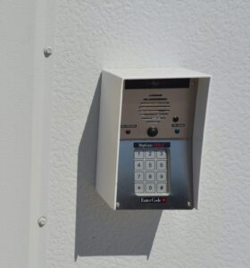 electronic keypad access system ensuring secure entry to the climate controlled units in Oxford NC