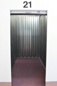 open interior of a clean climate controlled self storage unit in Oxford NC ready for move in