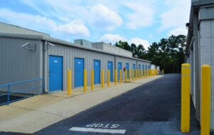 exterior of drive-up self storage units in raleigh nc