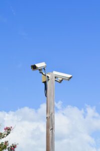 24 hour video surveillance cameras protecting the AA Self Storage facility in Wilmington NC
