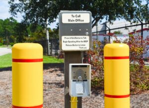secure gated self storage in Wilmington NC featuring individual gate codes for tenant access