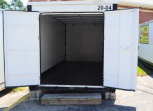 spacious interior of a portable storage unit in Wilmington NC built to protect your items during moving or storage